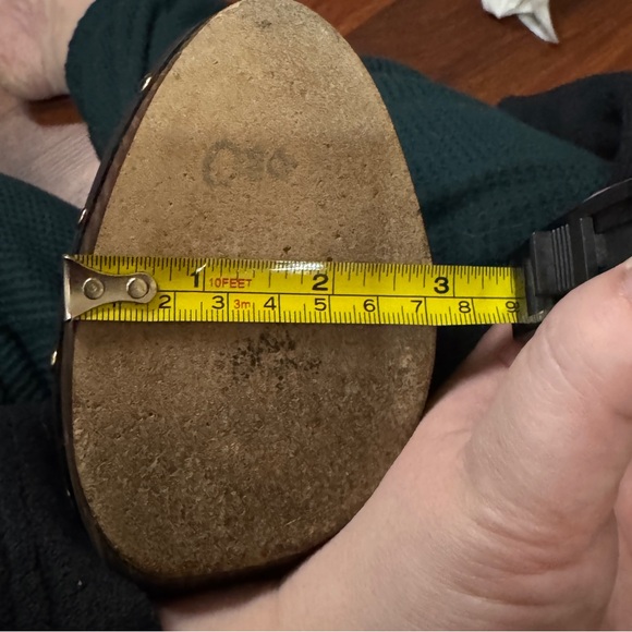 Eli Tahari Black Leather Shearling-Lined Convertible Platform Ankle Boots 37 - Picture 16 of 17